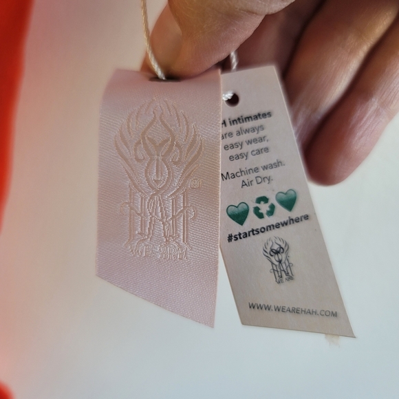 We Are HAH (Revolve), Cheap And Cheerful Bodysuit, Blood Orange Red, Size Small - Picture 13 of 14